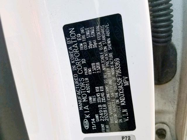 KNDJX3A50F7163369 - 2015 KIA SOUL ! Ağ foto 10