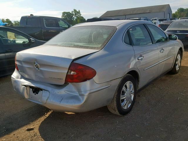 2G4WC532651253021 - 2005 BUICK LACROSSE C SILVER photo 4