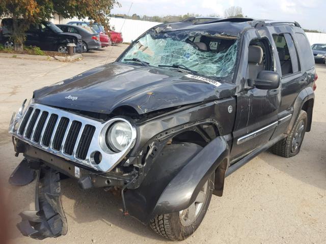 1J4GL58K55W528625 - 2005 JEEP LIBERTY LI CHARCOAL photo 2