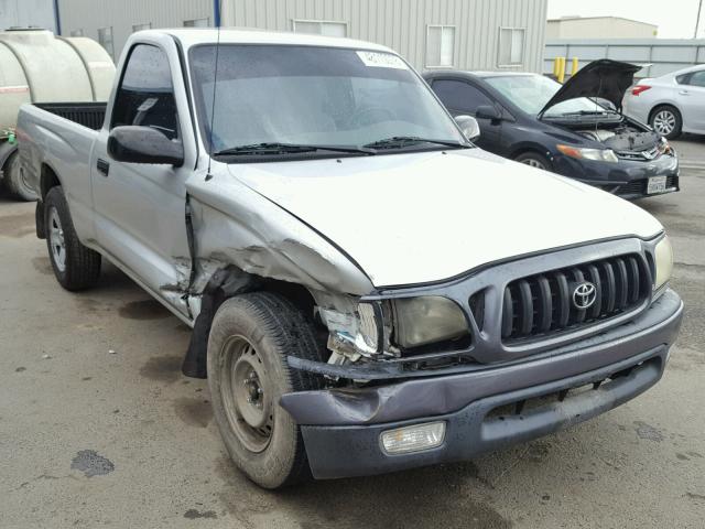 5TENL42N33Z162707 - 2003 TOYOTA TACOMA SILVER photo 1