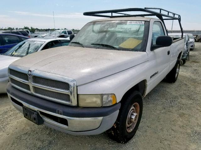 3B7KC26Z21M519938 - 2001 DODGE RAM 2500 WHITE photo 2