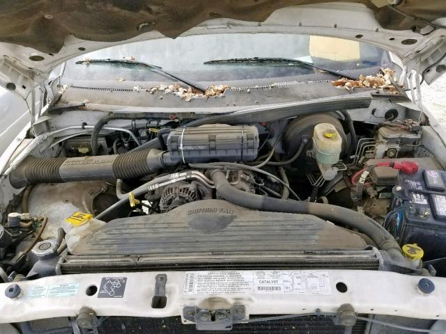 3B7KC26Z21M519938 - 2001 DODGE RAM 2500 WHITE photo 7