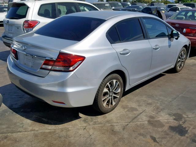 19XFB2F88EE234298 - 2014 HONDA CIVIC EX SILVER photo 4