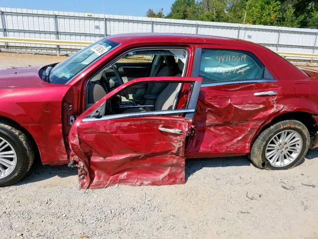 2C3CA1CV5AH266378 - 2010 CHRYSLER 300 TOURIN RED photo 9