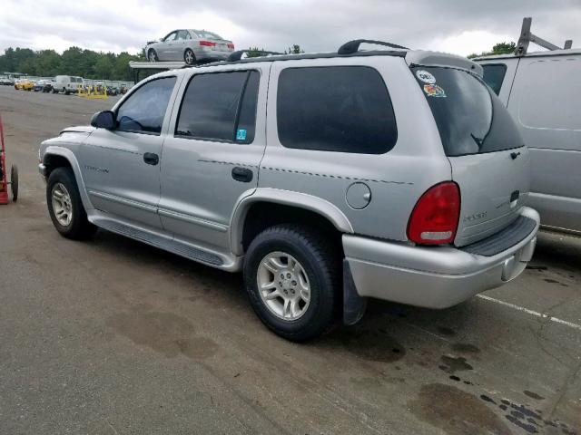 1B4HS28NX1F631326 - 2001 DODGE DURANGO GRAY photo 3