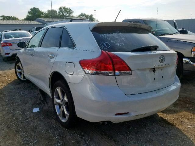 4T3BK3BB9BU056665 - 2011 TOYOTA VENZA WHITE photo 3