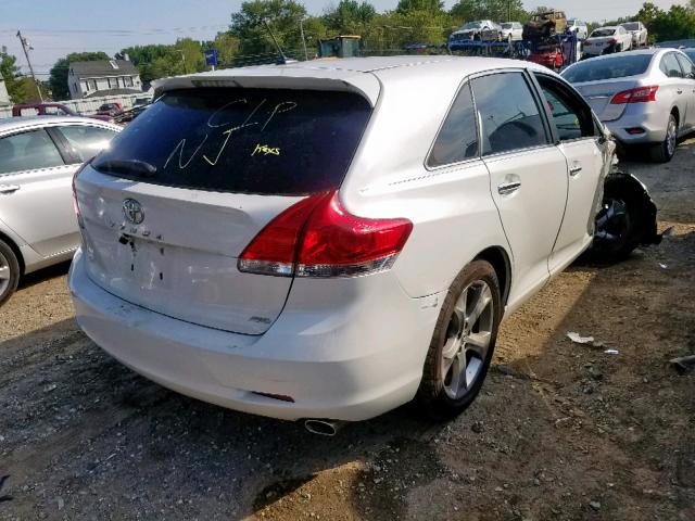 4T3BK3BB9BU056665 - 2011 TOYOTA VENZA WHITE photo 4