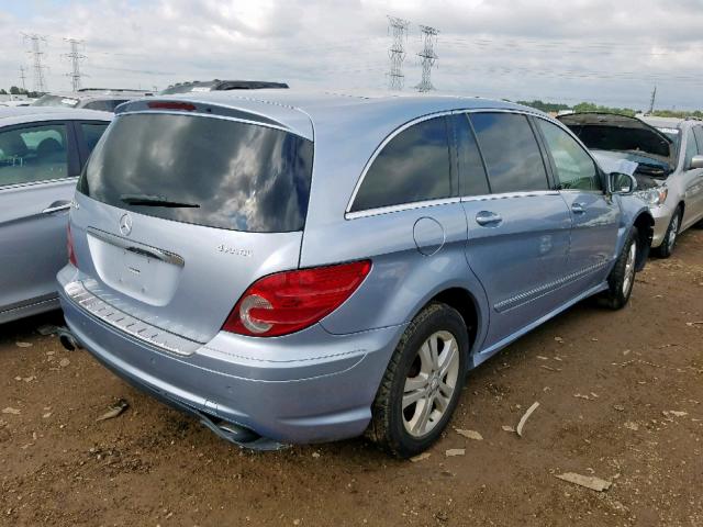 4JGCB65E68A063524 - 2008 MERCEDES-BENZ R 350 BLUE photo 4