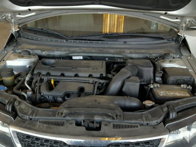 KNAFU4A21C5482519 - 2012 KIA FORTE EX SILVER photo 7