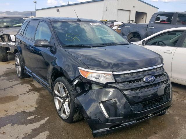 2FMDK3AK8DBA96912 - 2013 FORD EDGE SPORT BLACK photo 1