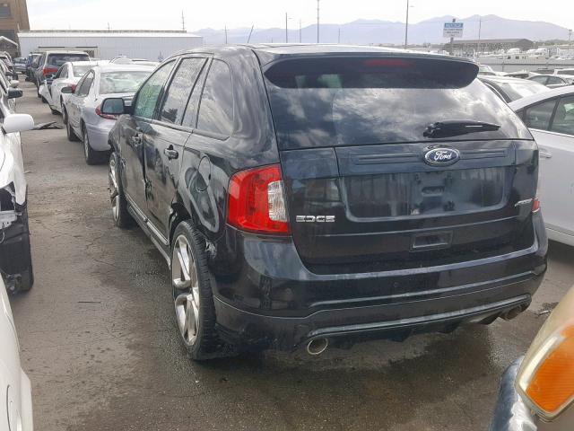 2FMDK3AK8DBA96912 - 2013 FORD EDGE SPORT BLACK photo 3