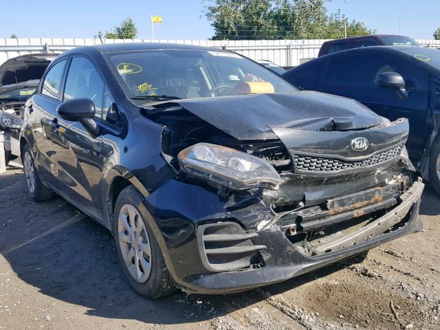 KNADM5A34G6534943 - 2016 KIA RIO LX BLACK photo 1