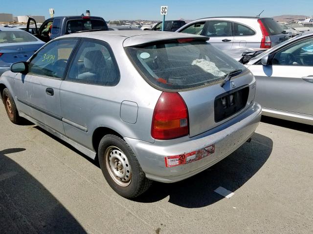 2HGEJ6443TH105281 - 1996 HONDA CIVIC DX SILVER photo 3