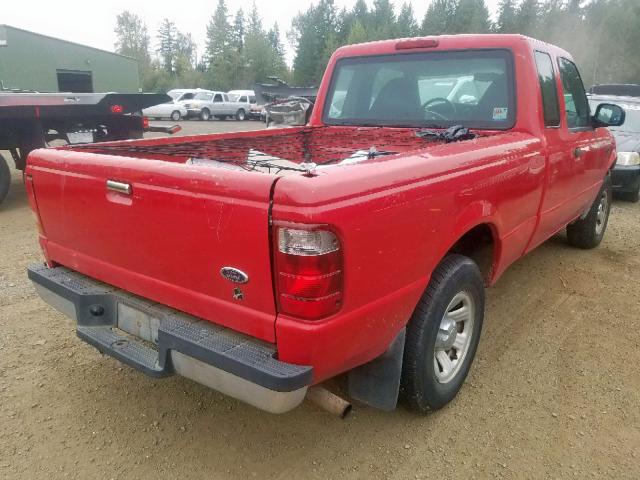 1FTYR14VX3PB24731 - 2003 FORD RANGER SUP RED photo 4