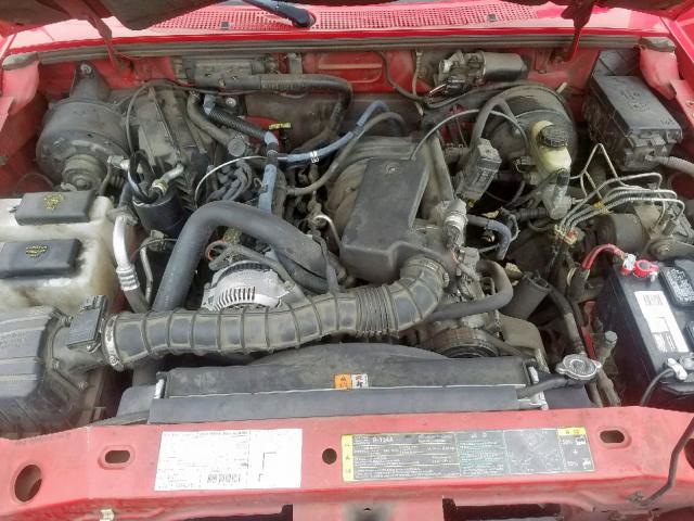 1FTYR14VX3PB24731 - 2003 FORD RANGER SUP RED photo 7