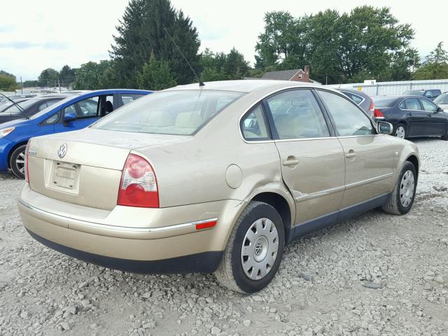 WVWMD63B03P343263 - 2003 VOLKSWAGEN PASSAT GL GOLD photo 4