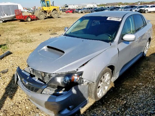 JF1GE75658G509290 - 2008 SUBARU IMPREZA WR SILVER photo 2