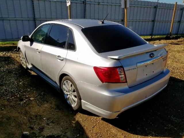 JF1GE75658G509290 - 2008 SUBARU IMPREZA WR SILVER photo 3