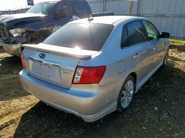 JF1GE75658G509290 - 2008 SUBARU IMPREZA WR SILVER photo 4