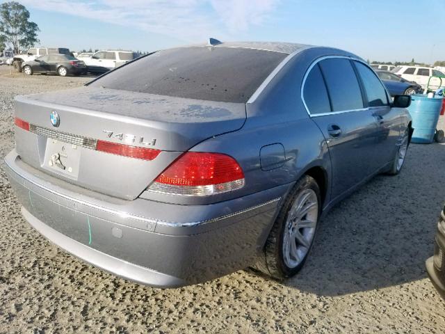 WBAGN63433DR14934 - 2003 BMW 745 LI SILVER photo 4