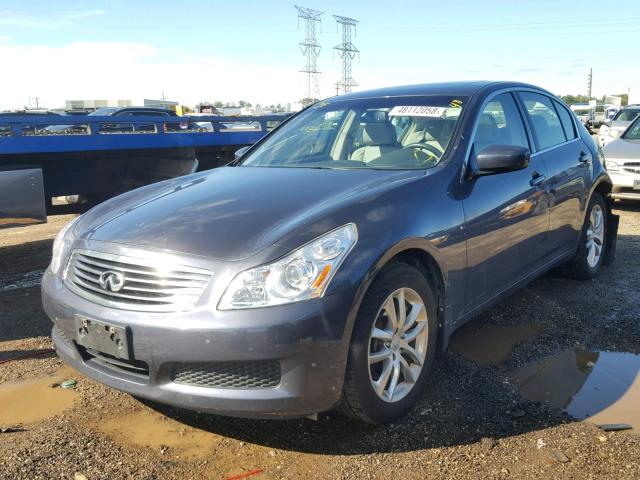 JNKCV61F09M364962 - 2009 INFINITI G37 BLUE photo 2