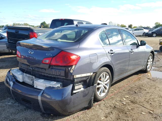 JNKCV61F09M364962 - 2009 INFINITI G37 BLUE photo 4