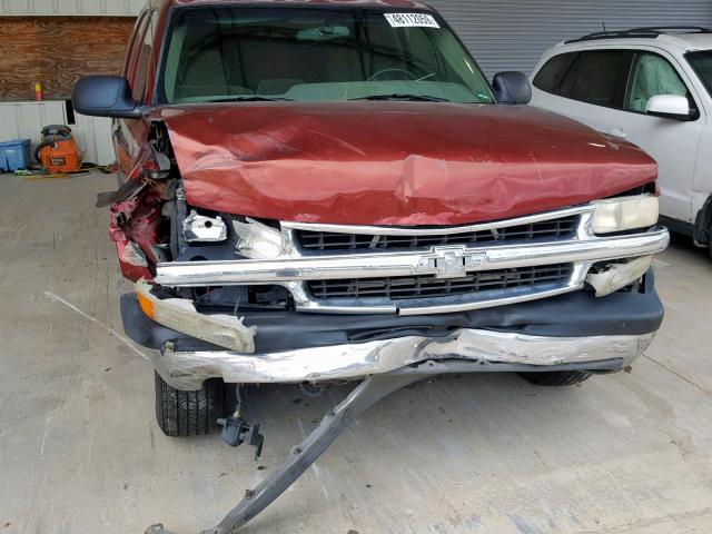 1GNEC13Z22R124970 - 2002 CHEVROLET TAHOE MAROON photo 9