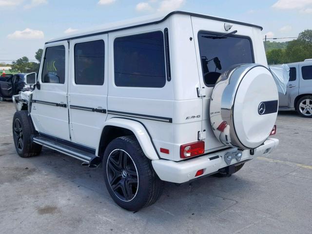 WDCYC7DH9JX295119 - 2018 MERCEDES-BENZ G 63 AMG WHITE photo 3