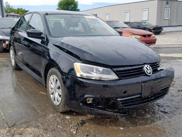 3VW2K7AJ9DM382144 - 2013 VOLKSWAGEN JETTA BASE BLACK photo 1