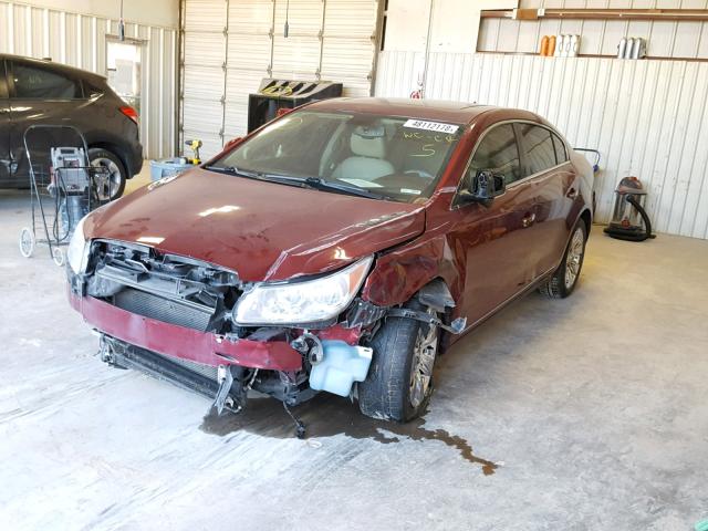 1G4GE5EDXBF141758 - 2011 BUICK LACROSSE C MAROON photo 2