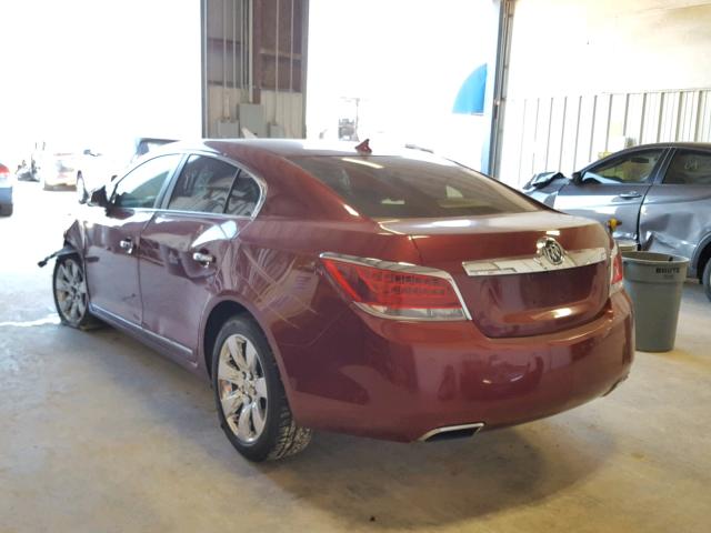 1G4GE5EDXBF141758 - 2011 BUICK LACROSSE C MAROON photo 3