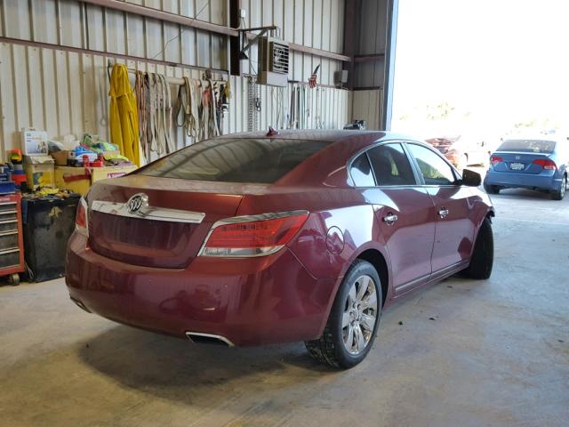 1G4GE5EDXBF141758 - 2011 BUICK LACROSSE C MAROON photo 4