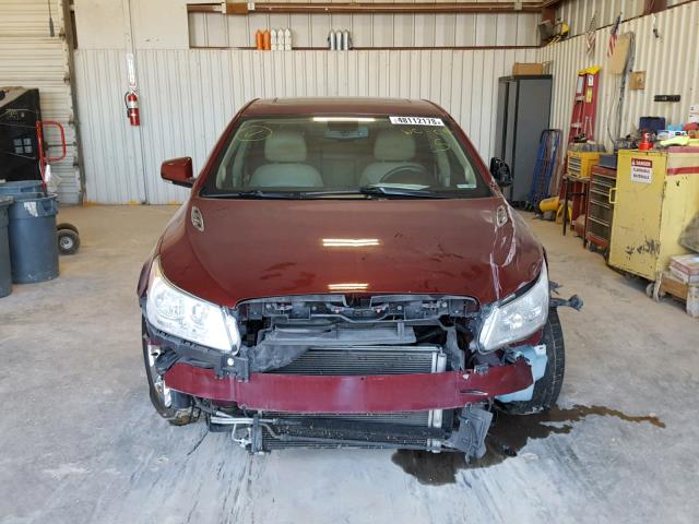 1G4GE5EDXBF141758 - 2011 BUICK LACROSSE C MAROON photo 9