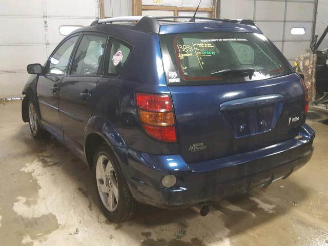 5Y2SL62854Z450864 - 2004 PONTIAC VIBE BLUE photo 3