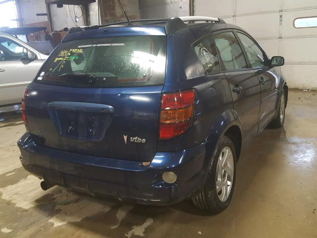 5Y2SL62854Z450864 - 2004 PONTIAC VIBE BLUE photo 4