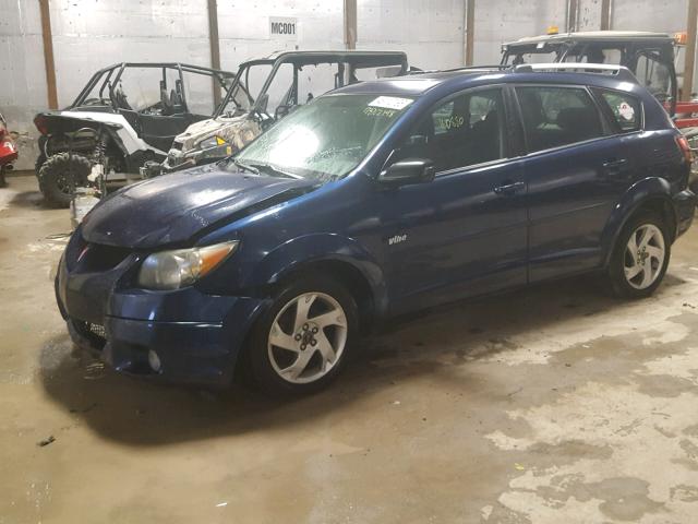 5Y2SL62854Z450864 - 2004 PONTIAC VIBE BLUE photo 9