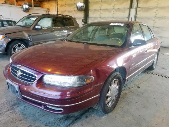 2G4WB52K4X1595090 - 1999 BUICK REGAL LS RED photo 2