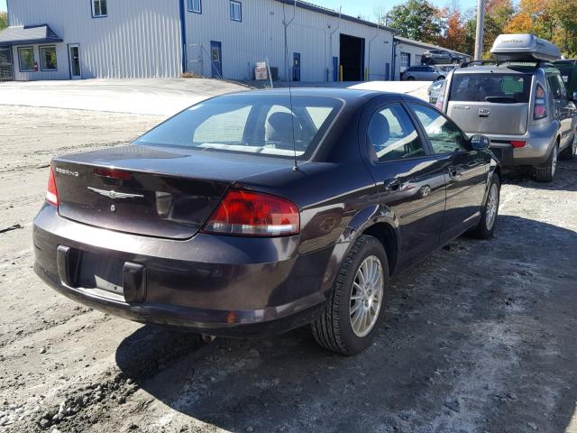 1C3EL46X64N291545 - 2004 CHRYSLER SEBRING LX MAROON photo 4