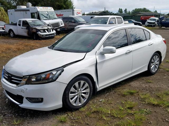 1HGCR2F8XDA188085 - 2013 HONDA ACCORD EXL WHITE photo 2