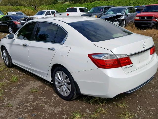 1HGCR2F8XDA188085 - 2013 HONDA ACCORD EXL WHITE photo 3