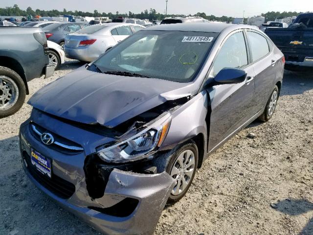 KMHCT4AE4GU085008 - 2016 HYUNDAI ACCENT SE SILVER photo 2