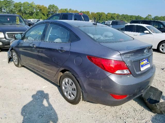 KMHCT4AE4GU085008 - 2016 HYUNDAI ACCENT SE SILVER photo 3