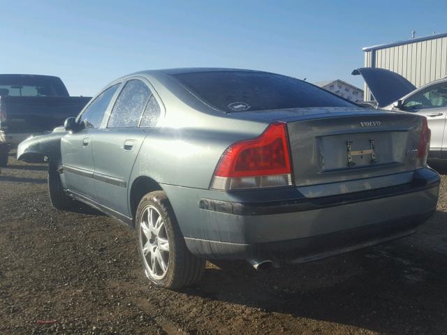 YV1RH58D322167815 - 2002 VOLVO S60 2.5T GRAY photo 3