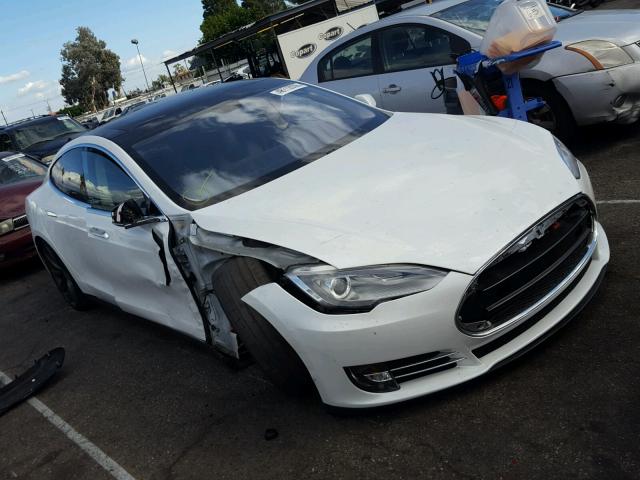 5YJSA1DP7DFP07820 - 2013 TESLA MODEL S Սպիտակ լուսանկար 1