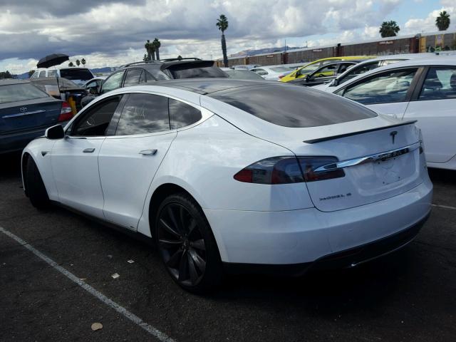 5YJSA1DP7DFP07820 - 2013 TESLA MODEL S Սպիտակ լուսանկար 3