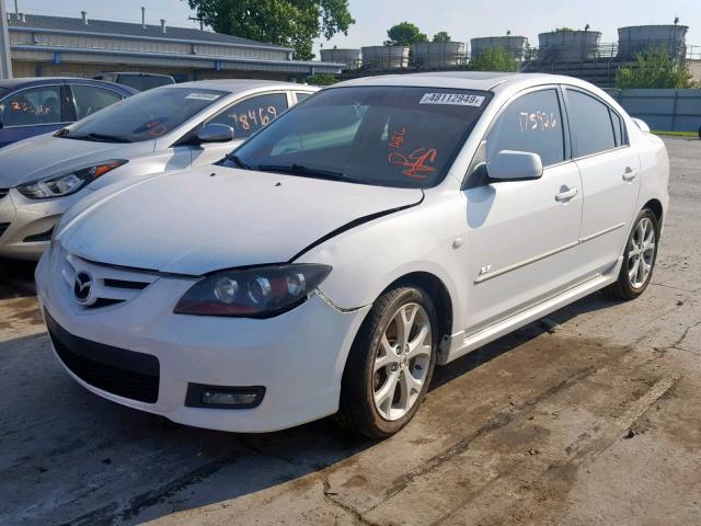 JM1BK323881811465 - 2008 MAZDA 3 S WHITE photo 2