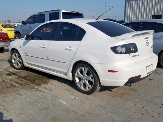 JM1BK323881811465 - 2008 MAZDA 3 S WHITE photo 3