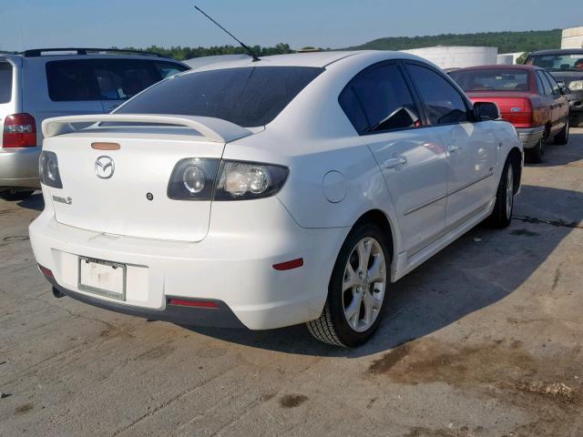 JM1BK323881811465 - 2008 MAZDA 3 S WHITE photo 4