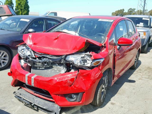 JHMGK5H7XGX044871 - 2016 HONDA FIT EX RED photo 2