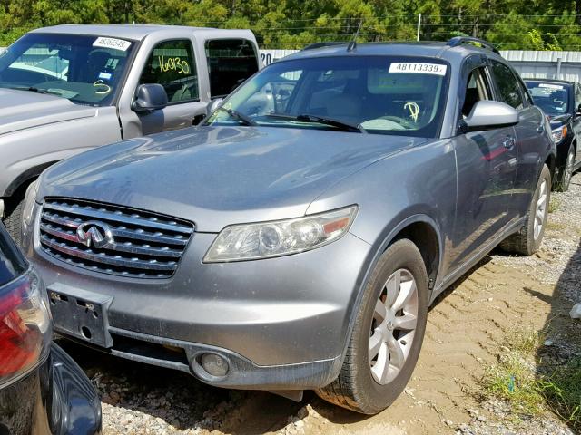 JNRAS08U45X105791 - 2005 INFINITI FX35 SILVER photo 2